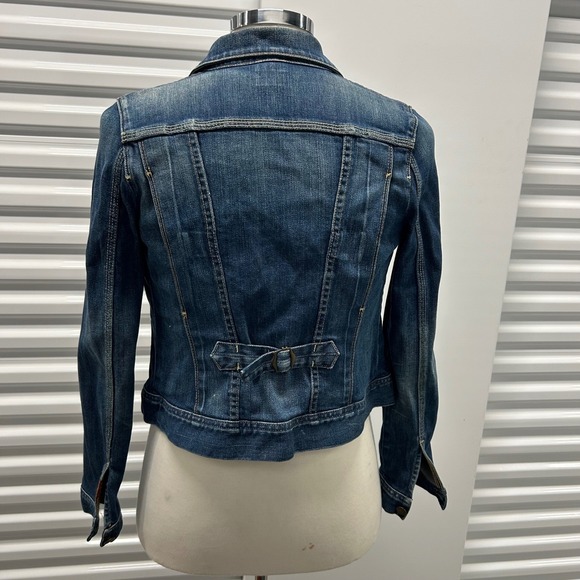7 For All Mankind Jackets & Blazers - Vintage USA made 7 For All Mankind Denim Trucker Jacket Medium Wash Cinch